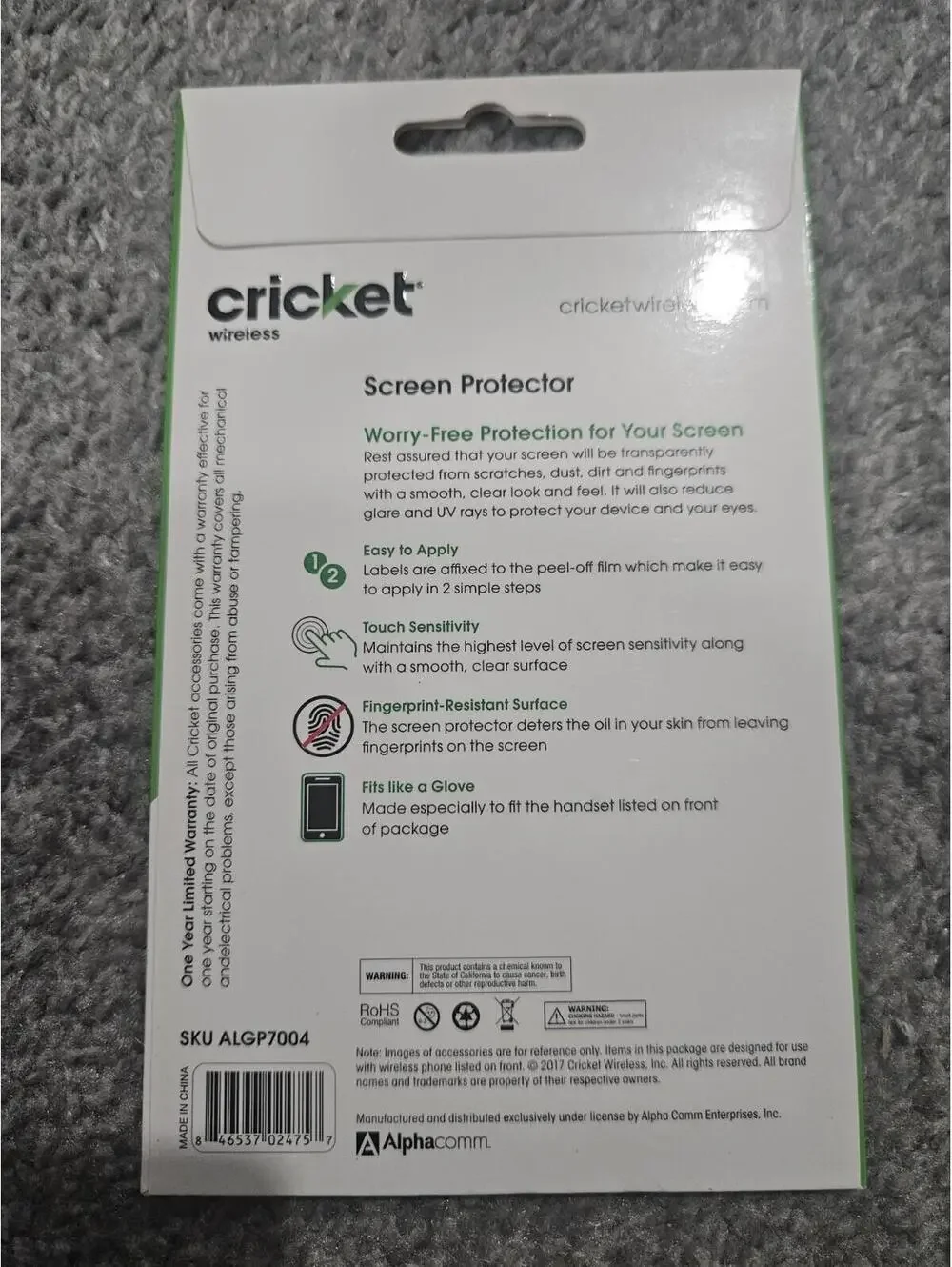 Screen Protector For LG Stylo 3 Cricket Brand